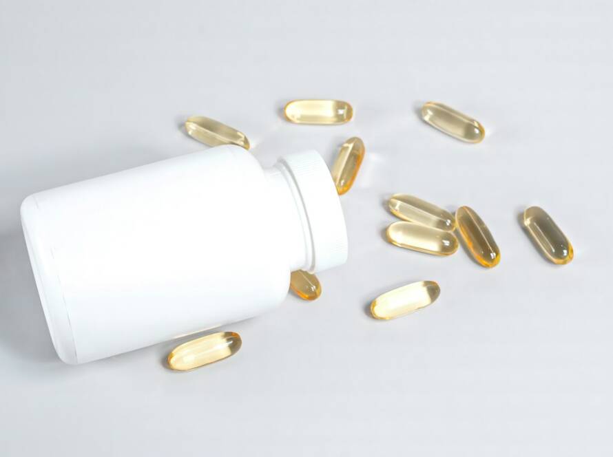 Glutathione supplement softgels